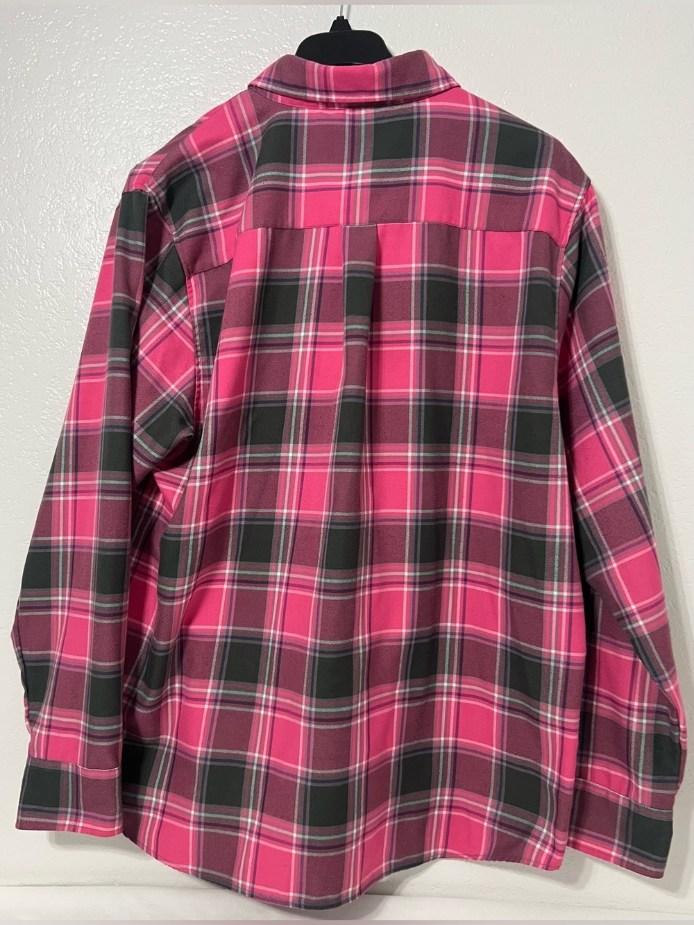 Dixxon Flannel Company Shredder Pink Plaid Button Up Shirt D-Tech Western Biker - Picture 3 of 8